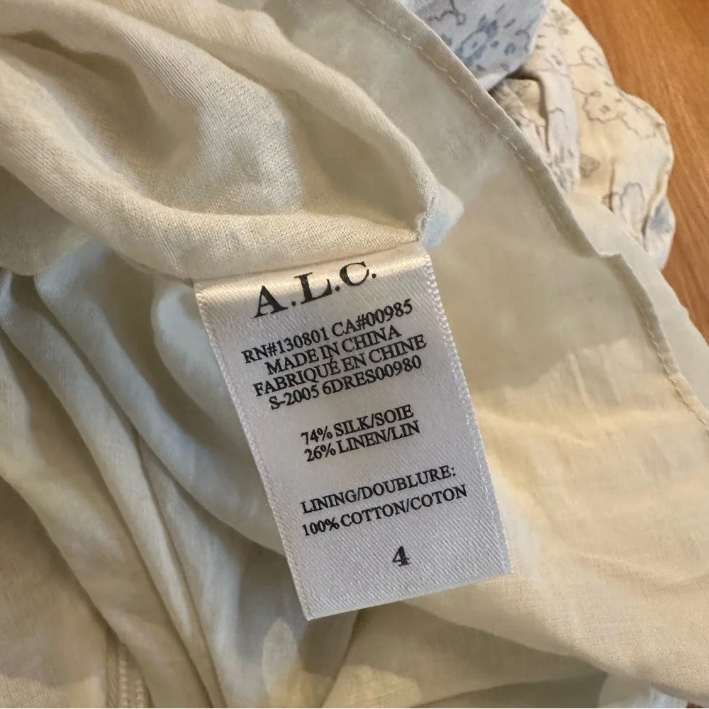 A.L.C. Cream Patterned Dress - Picture 5 of 5